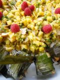 Hähnchen-Ananas-Salat mit Pandang-Päckchen
