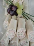 Tramezziniröllchen mit Pute u. Trüffelcreme Tramezziniröllchen mit Pute u. Trüffelcreme