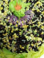 Salat von schwarzen Bohnen